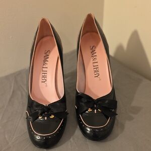 Sam & Libby Elegant Black Heels with Bow